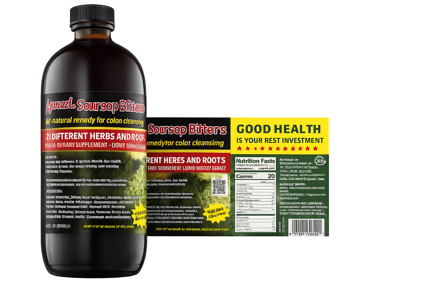 Soursop Herbal Bitters for Detox & Digestive Wellness