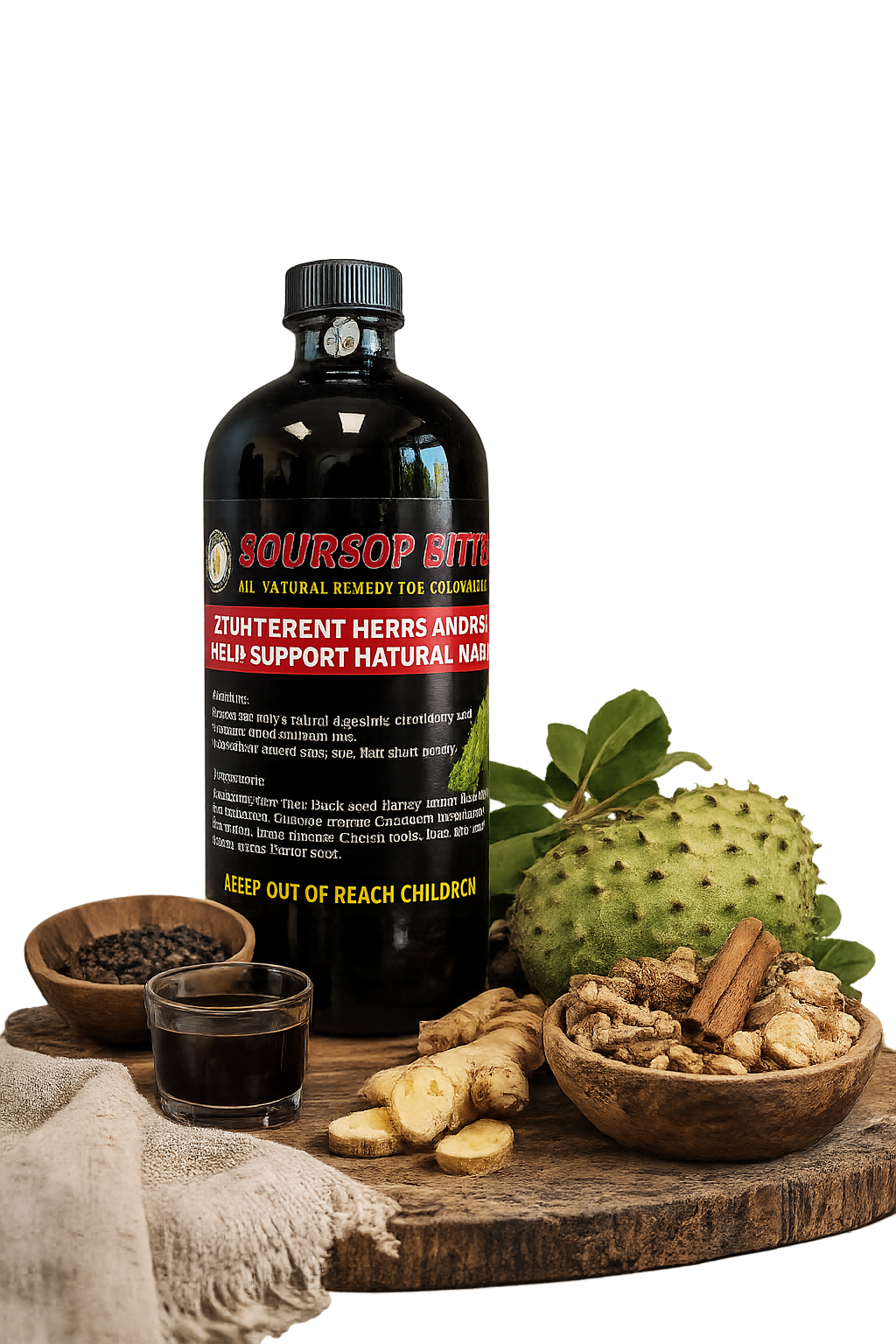 Soursop Herbal Bitters for Detox & Digestive Wellness