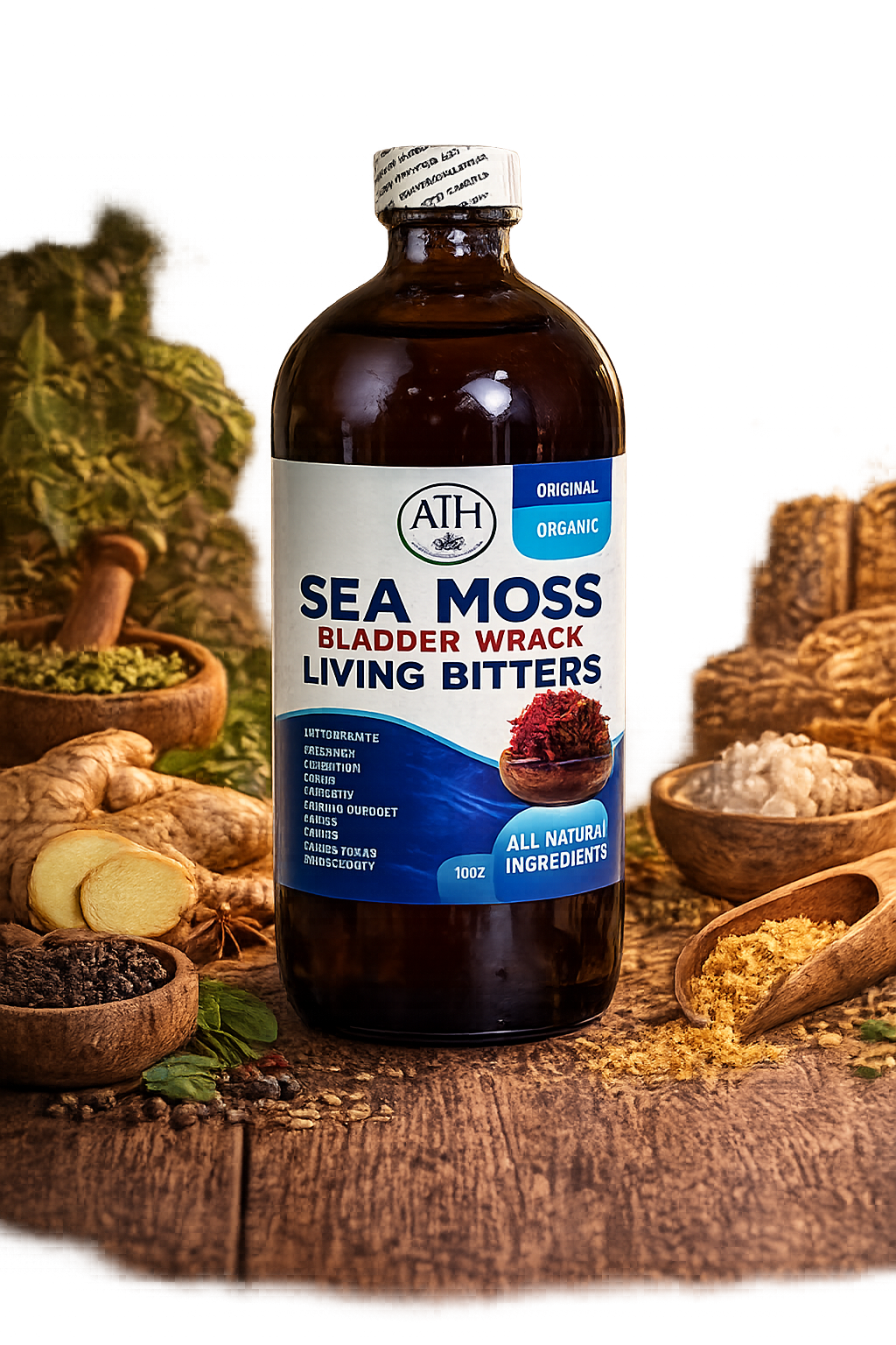 Sea Moss & Bladderwrack Bitters – Natural Mineral & Wellness Support