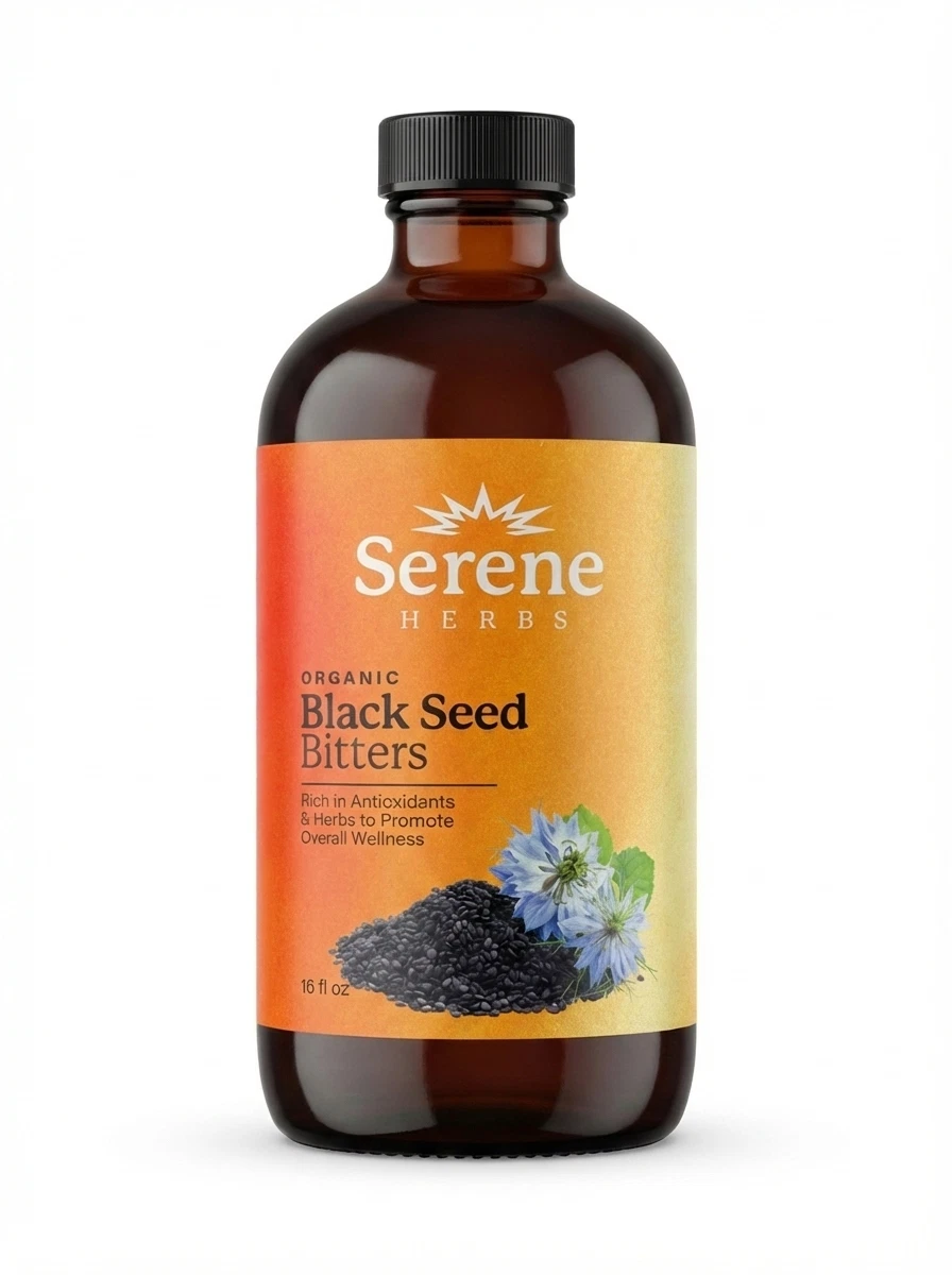 Organic Black Seed Bitters – 16 fl oz