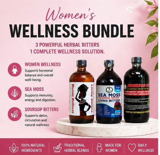 Women’s Wellness Herbal Bitters Bundle – Energy, Balance & Total Body Support (3 Bottles)